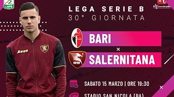 Bari-Salernitana: i granata in cerca di punti. Le probabili formazioni