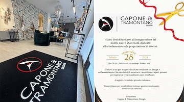 Capone & Tramontano Design: una nuova sede con la stessa passione dal 1960 