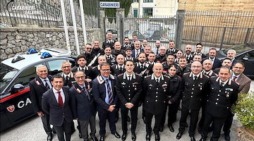 Comandante della Legione Carabinieri Campania in visita alle stazioni di Amalfi, Tramonti e Vietri