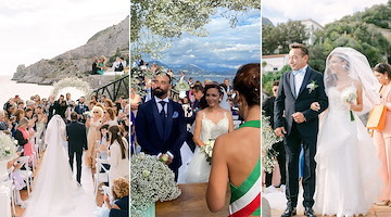 Fiori d'Arancio a Erchie per Giulia e Alessandro: il loro fatidico "Sì" a Torre La Cerniola /foto