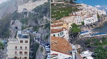 Giornata da bollino nero in Costa d'Amalfi: traffico in tilt, trasporti pubblici in crisi e tariffe da capogiro /foto