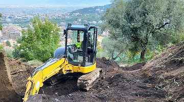 Gragnano, Monte Pendolo: iniziati i lavori per la messa in sicurezza dopo gli eventi franosi