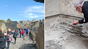 Il cold case del Parco Archeologico di Ercolano, nuove scoperte nella Stanza del custode del Collegio degli Augustali 