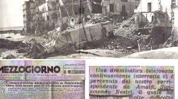 Il ricordo di Sigismondo Nastri dell'alluvione del 25 ottobre 1954 a Maiori 