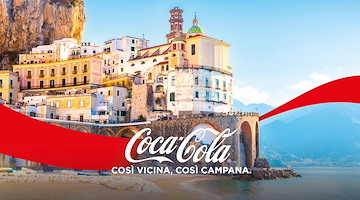 L’immagine di Atrani scelta per celebrare mezzo secolo di Coca-Cola in Campania 