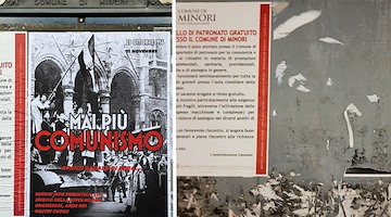 "Mai più comunismo": strappati a Minori i manifesti per la commemorazione della Rivoluzione Ungherese