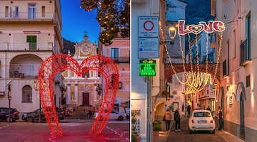 Minori si veste d'amore in occasione della festa di San Valentino