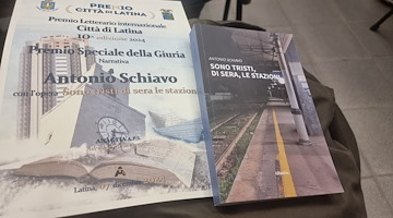 Premio Letterario "Città di Latina", Antonio Schiavo tra i finalisti con "Sono tristi di sera le stazioni" 