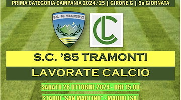 Prima vittoria cercasi: sabato lo Sport Club Tramonti sfida il Lavorate Calcio