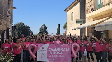 Raccolti oltre 4mila euro con la "Camminata in Rosa" a favore dell’AIRC organizzata dal Lions Club Capaccio Paestum "Magna Graecia"