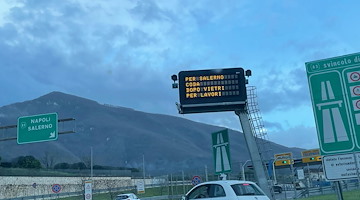 Ridotta la chiusura del casello autostradale di Cava de' Tirreni