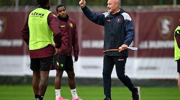 Salernitana: primo allenamento di Colantuono