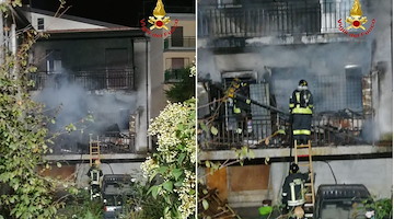 Sapri. Incendio in via Kennedy: ingenti danni a pasticceria, Vigili del Fuoco evitano il peggio