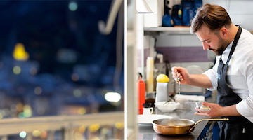 Terrazza 17 ad Amalfi: cena a quattro mani con Matteo Terranova e Roberto Russo 