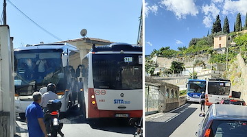 Traffico paralizzato sulla SS163 Amalfitana: studenti e lavoratori bloccati tra Minori e Castiglione