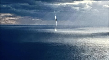 Tromba marina a Positano: le foto di Fabio Fusco