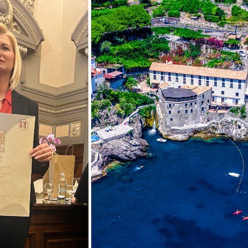 All'imprenditrice Anna Camera D'Afflitto il premio “Venere d'Oro per la gestione innovativa dell’Hotel Marmorata di Ravello