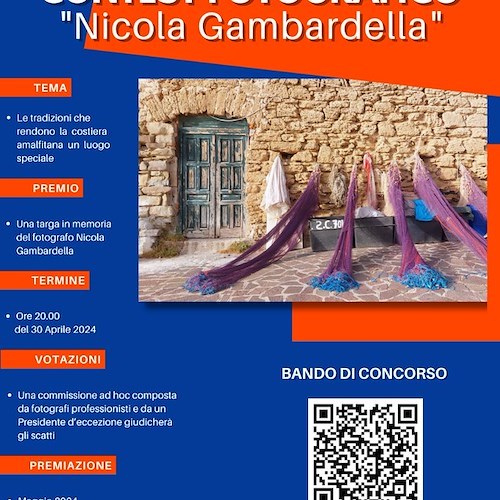 Amalfi, Forum dei Giovani indice la II edizione del contest fotografico dedicato a Nicola Gambardella /COME PARTECIPARE