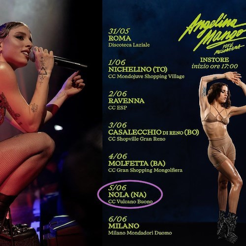 Angelina Mango in Tour<br />&copy; Instagram Angelina Mango