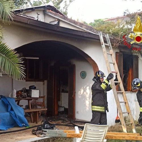 Ascea, incendio in abitazione<br />&copy; Vigili del fuoco