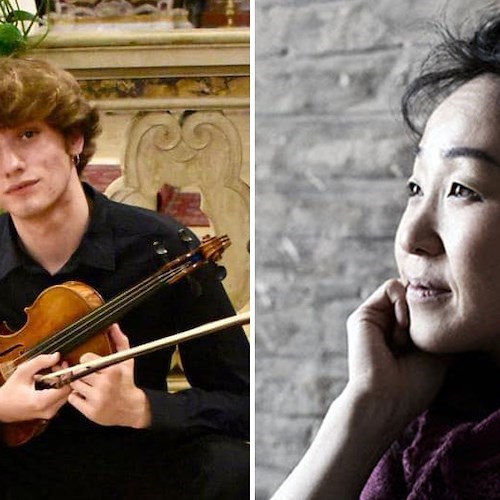 Cava de' Tirreni, il violinista Mattia Pagliani e la pianista giapponese Mari Fujino inaugurano Concerti d'autunno