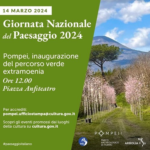 Giornata nazionale del Paesaggio a Pompei