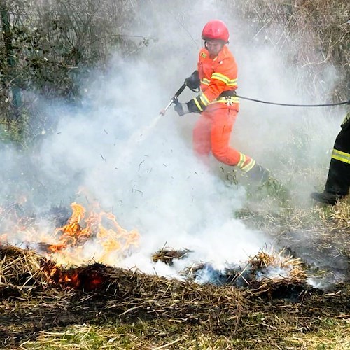 Incendi boschivi<br />&copy; Protezione Civile Regione Campania