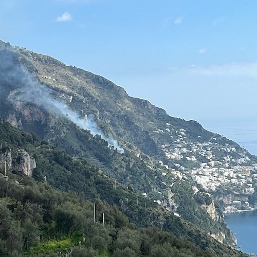 Incendio tra Praiano e Positano<br />&copy; Fabio Fusco