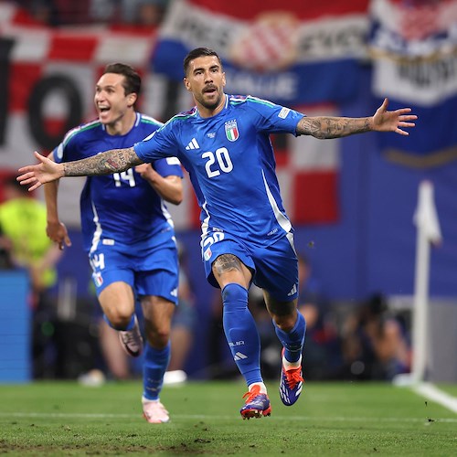 Zaccagni segna il goal del pareggio<br />&copy; Nazionale Italiana di Calcio