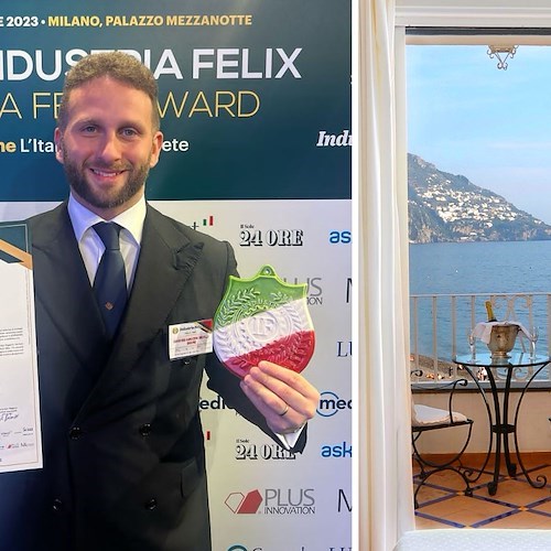 La Covo dei Saraceni di Positano insignita del Premio Industria Felix nel settore turismo