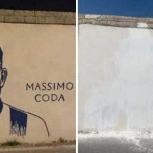 Rimosso murales di Massimo Coda