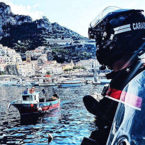 Carabinieri ad Amalfi<br />&copy; Facebook