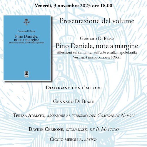 Napoli, 3 novembre si presenta il libro Pino Daniele, note a margine di Gennaro Di Biase