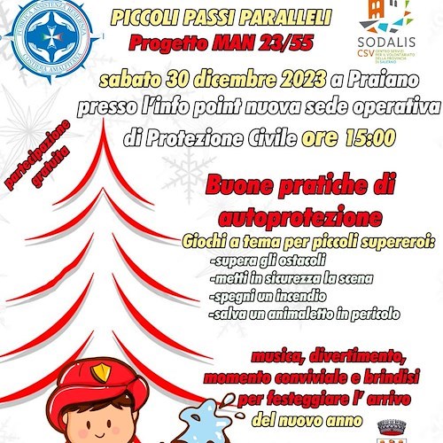 Piccoli Passi Paralleli: 30 dicembre una giornata di giochi e formazione a Praiano con la P.A. Resilienza