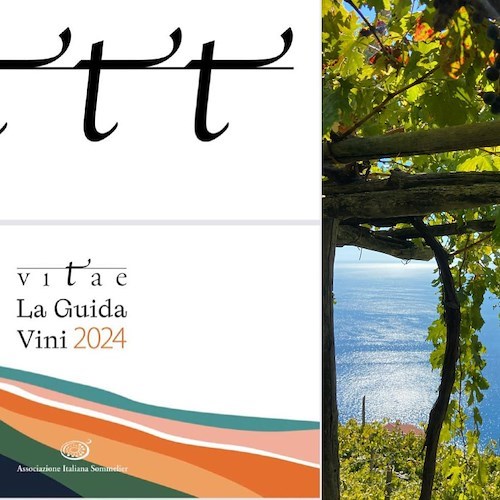 Tre vini Costa d'Amalfi DOC insigniti delle Quattro Viti dall'Associazione Italiana Sommelier