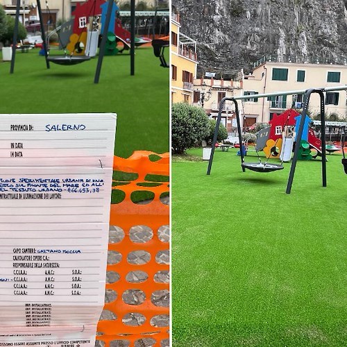 Parco giochi sul Lungomare di Minori<br />&copy; Mariarosaria Pisacane