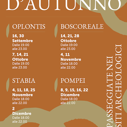 Una sera d'Autunno<br />&copy; Pompeii - Parco Archeologico