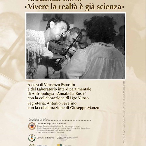 Dal 22 gennaio al 27 maggio i Colloqui di Salerno dedicati ad Annabella Rossi