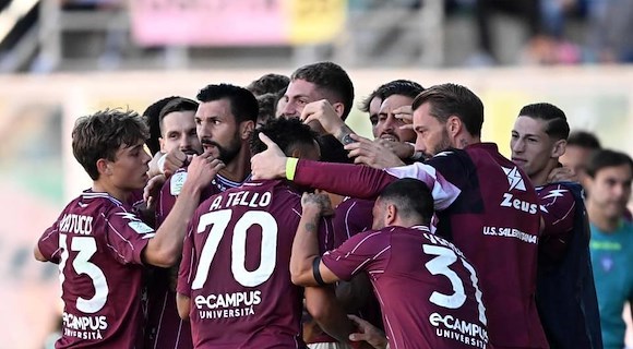 Salernitana, squillo in trasferta: batte il Palermo 0-1 con gol di Tello