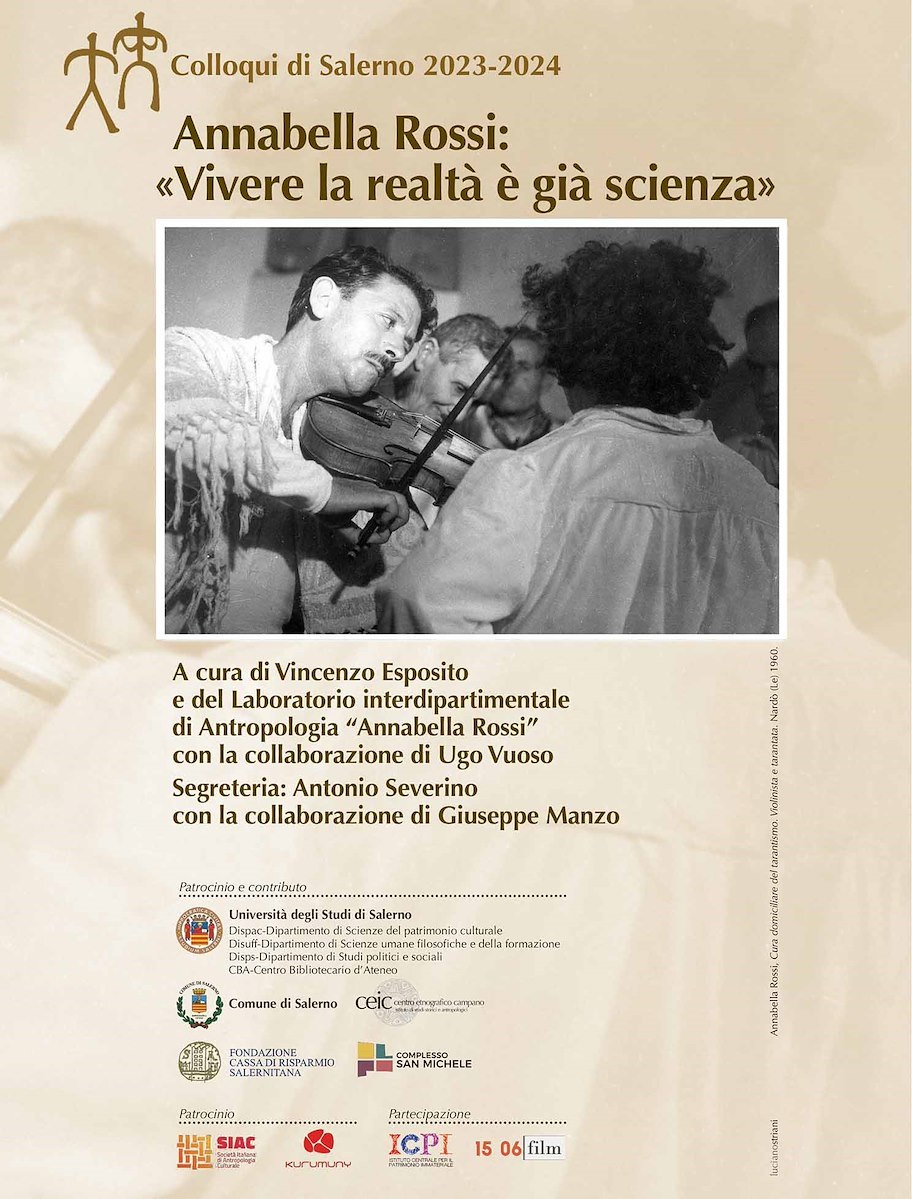 Il Vescovado - Vivere la realtà è già scienza: dal 22 gennaio al 27  maggio i Colloqui di Salerno dedicati ad Annabella Rossi